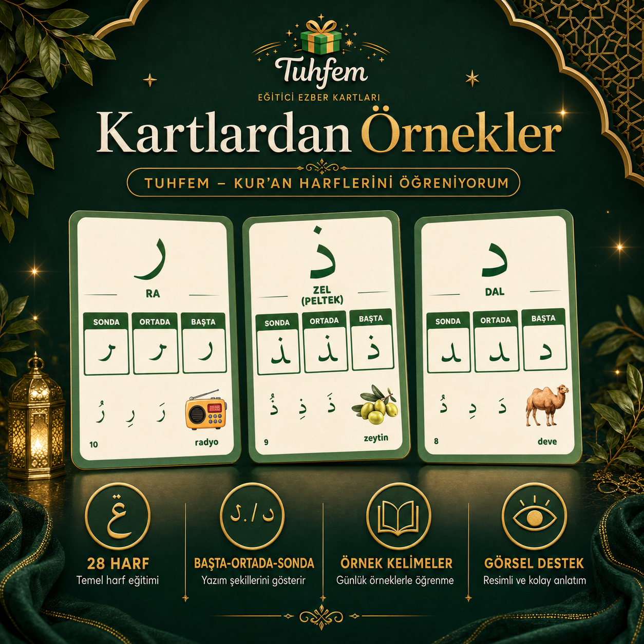 Kur’an Harflerini Öğreniyorum – 28 Harf Eğitim Seti
