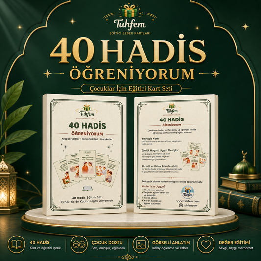 40 Hadis Öğreniyorum Kart Seti