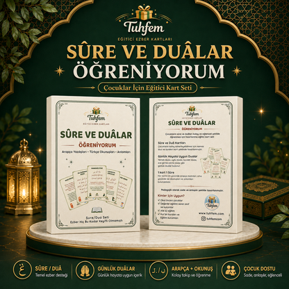 Sûre ve Duâlar Öğreniyorum – Çocuklar İçin Eğitici Kart Seti