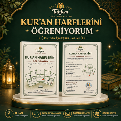 Kur’an Harflerini Öğreniyorum – 28 Harf Eğitim Seti