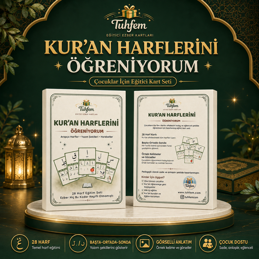 Kur’an Harflerini Öğreniyorum – 28 Harf Eğitim Seti