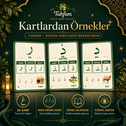 Kur’an Harflerini Öğreniyorum – 28 Harf Eğitim Seti